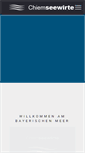 Mobile Screenshot of chiemsee-wirte.de
